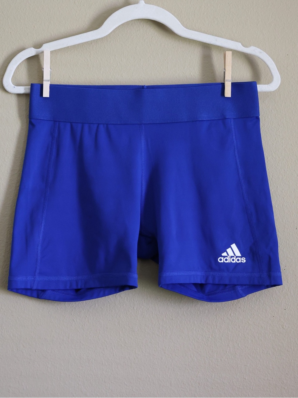 Adidas Royal Blue Volleyball Compression Spandex Shorts M